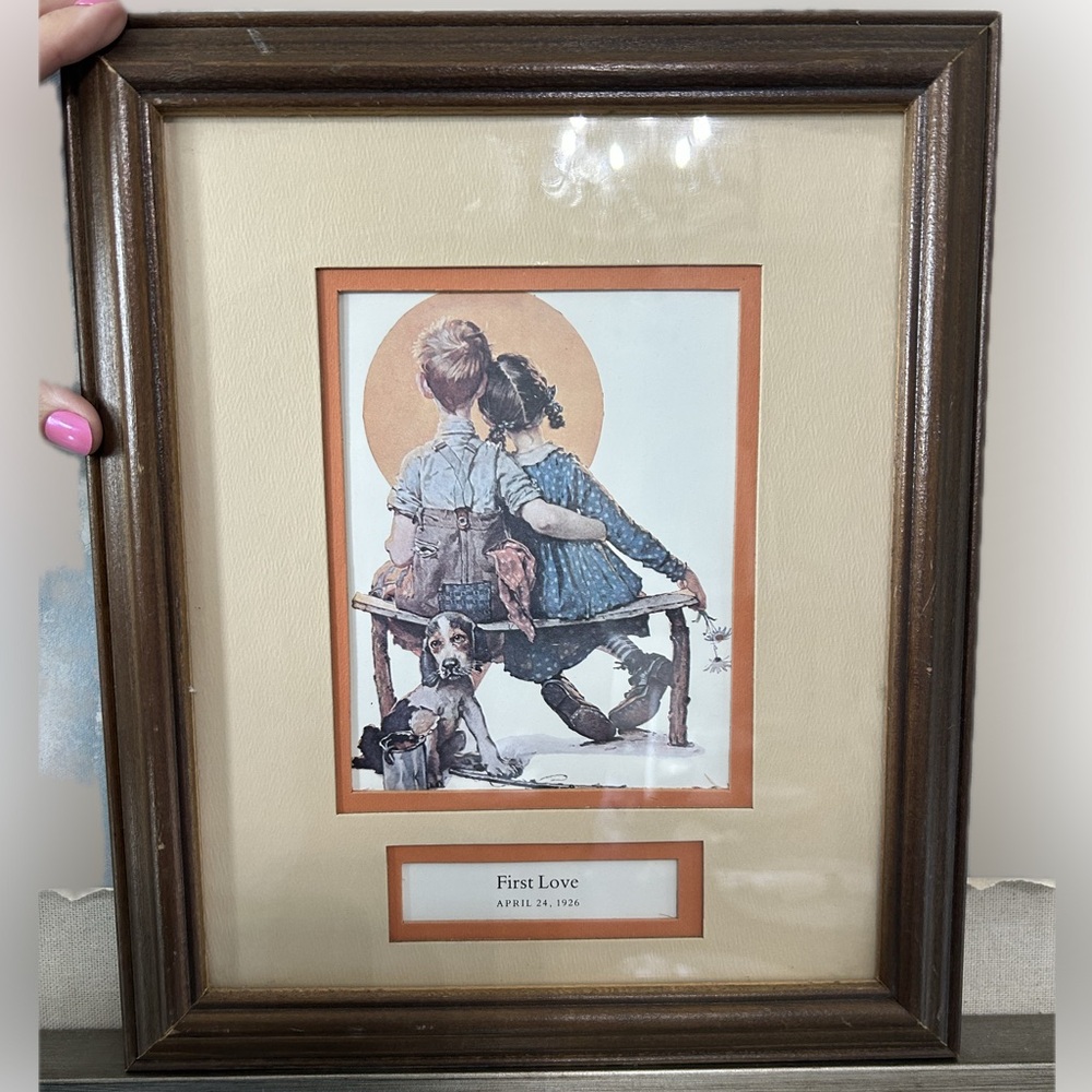 Norman Rockwell 'First Love' Art